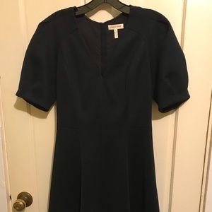 Rebecca Taylor navy blue dress with big puffy sleeves